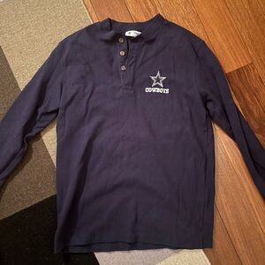 NFL Dallas Cowboys Navy Henley Shirt
